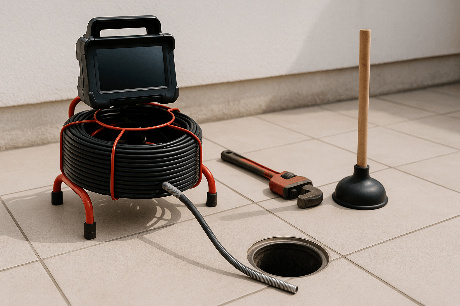 Inspección con cámara de tuberías en Chiclana - Desatascos Chiclana en Chiclana de la Frontera